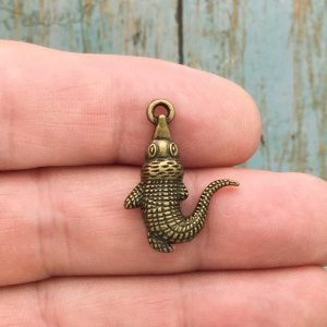 10 Alligator Charm Bronze by TIJC SP0714