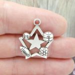 sports charms for bracelets