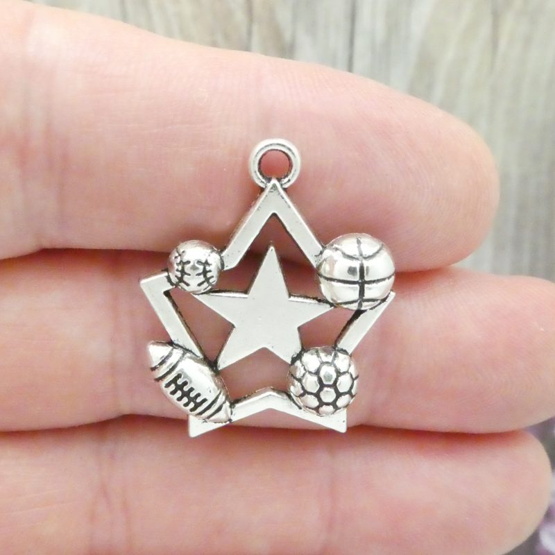 sports charms for bracelets