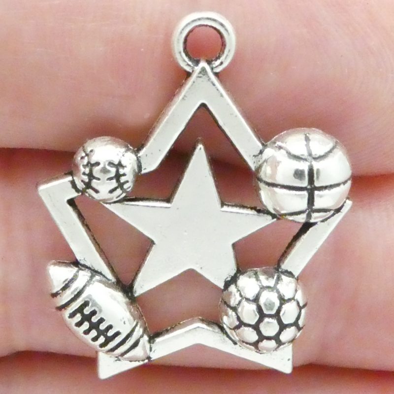 sports charms for jewelry making