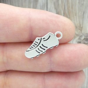 12 Silver Sports Shoe Charm by TIJC SP0988