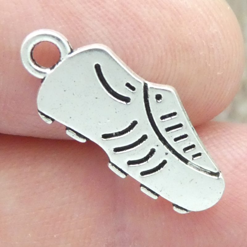 12 Silver Sports Shoe Charm by TIJC SP0988 - Image 3