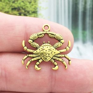 Gold Crab Charm