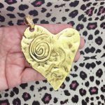 Hammered Heart Pendant