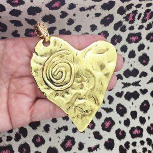 Hammered Heart Pendant