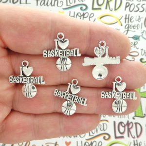 Basketball Charms for Jewelry