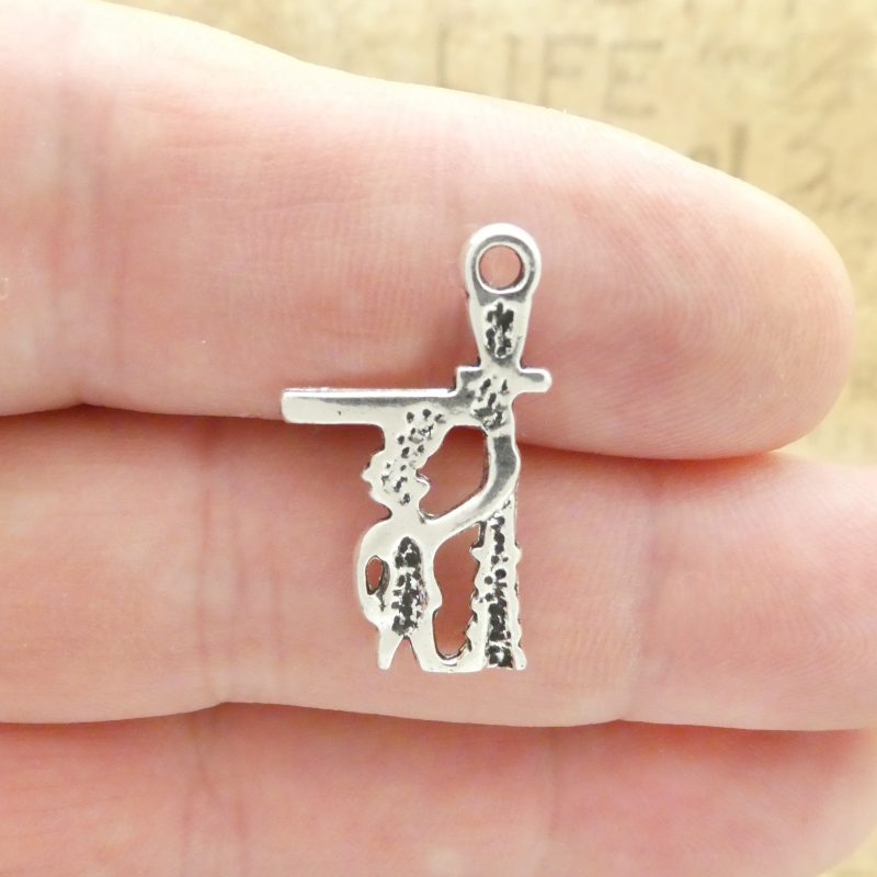 8 Silver New Orleans Charms 26x15mm by TIJC SP1930 - Image 5