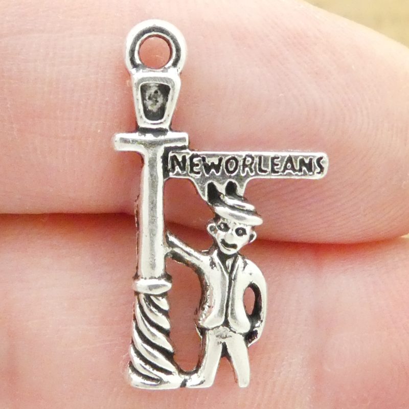 Silver New Orleans Charm