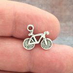 Silver Bicycle Charm