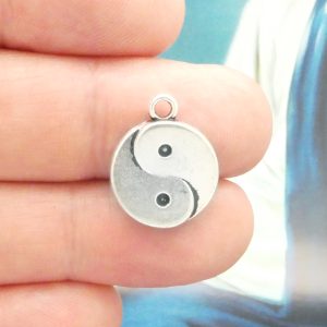 Silver Yin Yang Charm