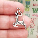 Silver Reindeer Charm