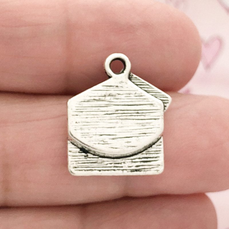 BULK 30 I Love You Charm Silver by TIJC SP0209B - Image 2