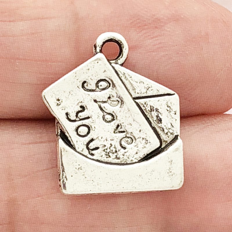 Silver Love Letter Charm