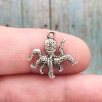 Silver Octopus Charm