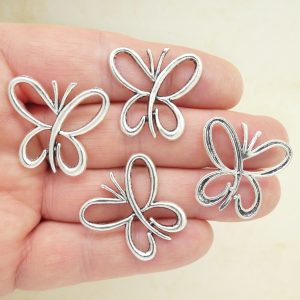 Silver Butterfly Charm