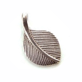 Silver Leaf Charm