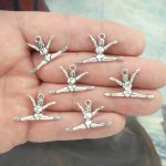 Gymnast Charms for Jewelry Making