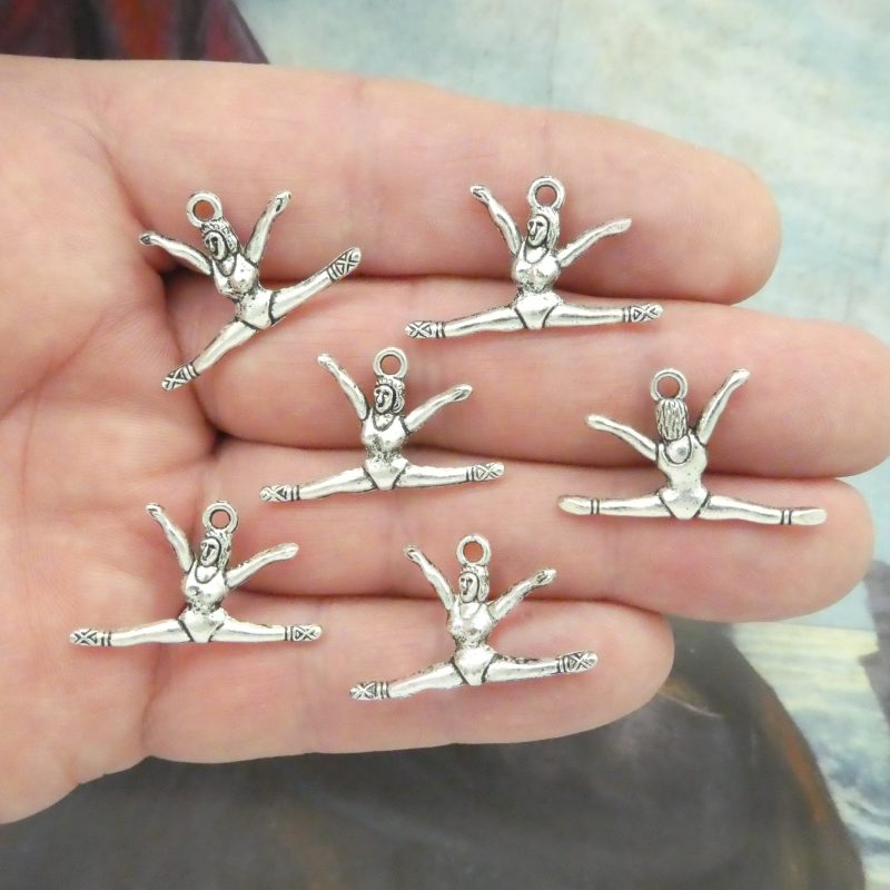 Gymnast Charms for Jewelry Making