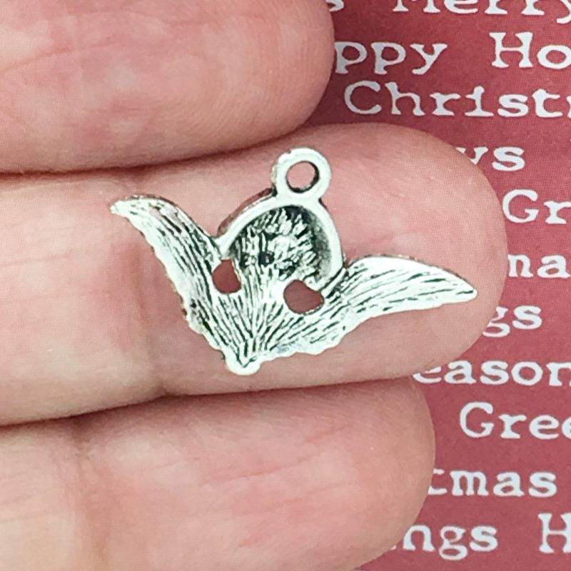 BULK 50 Angel Charm Pendant Silver by TIJC SP0415B - Image 2