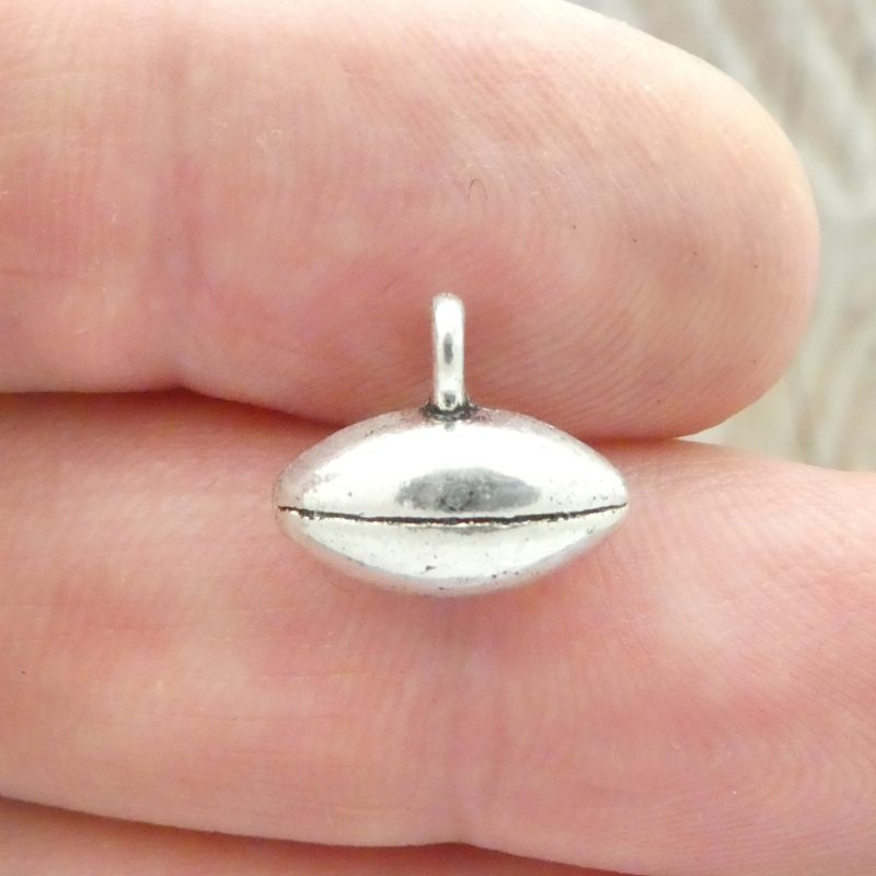 Silver Football Charm