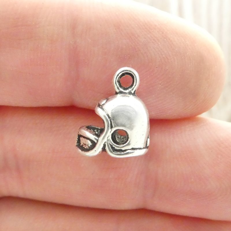Silver Football Charm