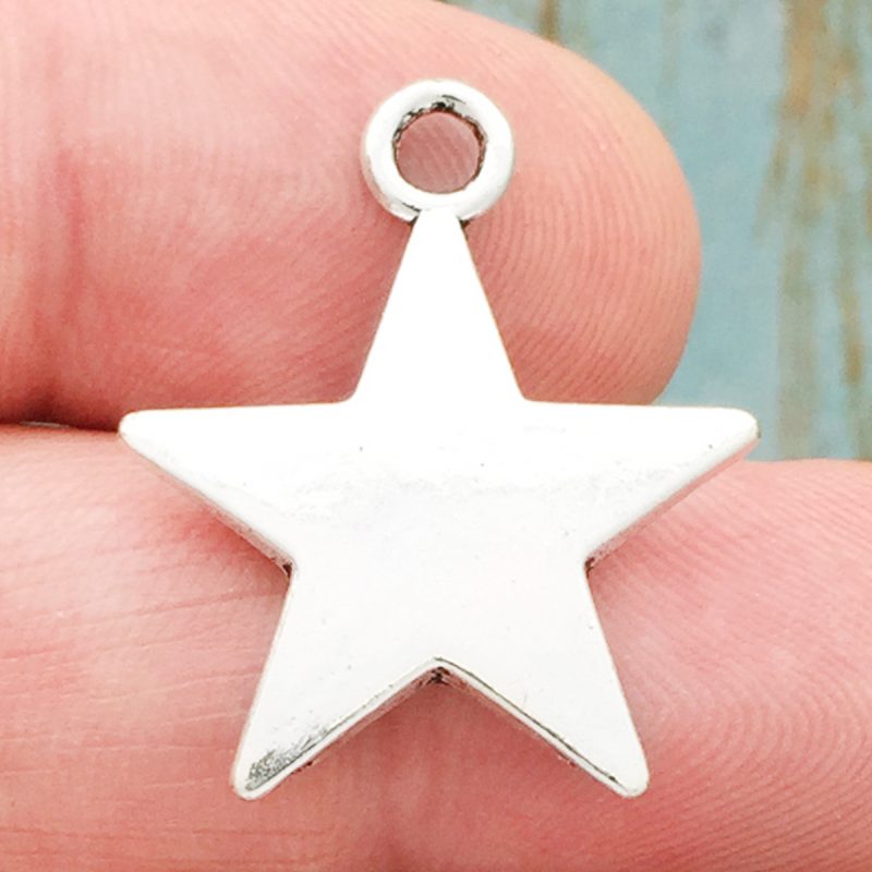 Silver Star Charm