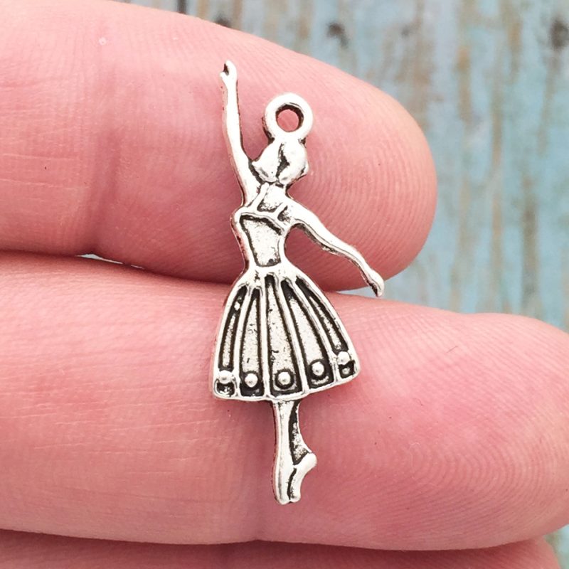 Silver Ballet Charm