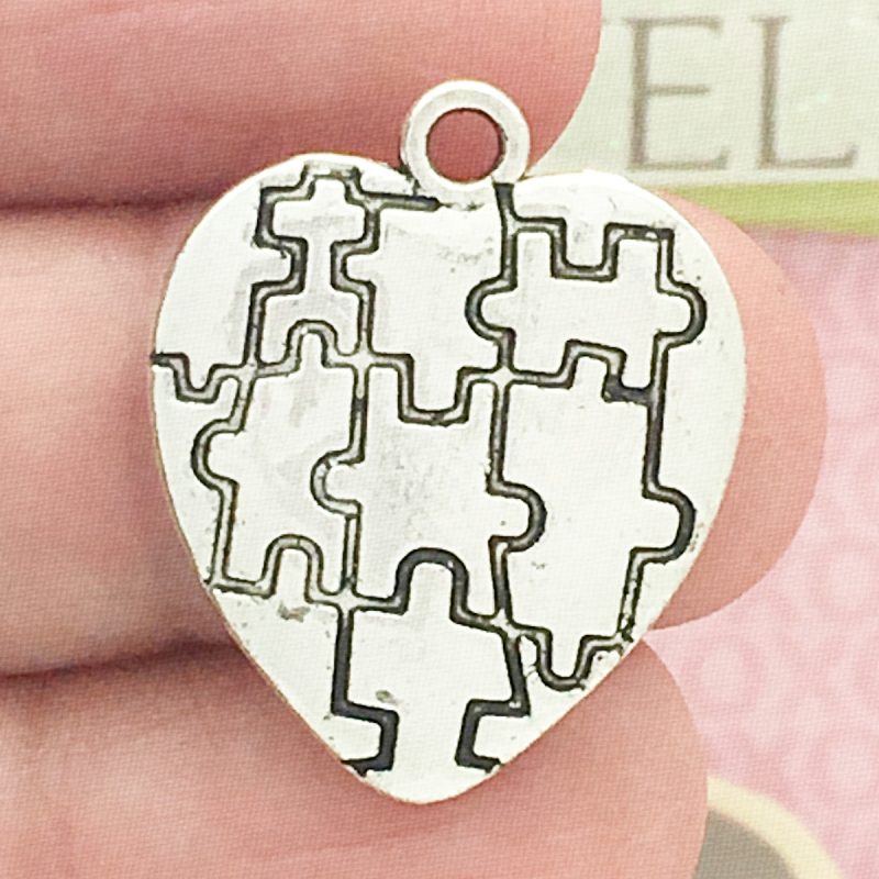 Autism Heart Charm