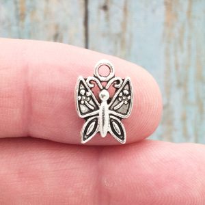 Silver Butterfly Charm