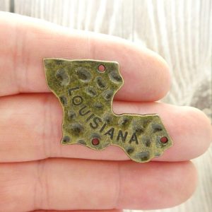 5 Louisiana Charm State Bronze 29x36mm by TIJC SP1171