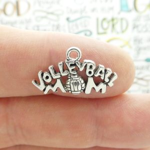 Volleyball Mom Charm