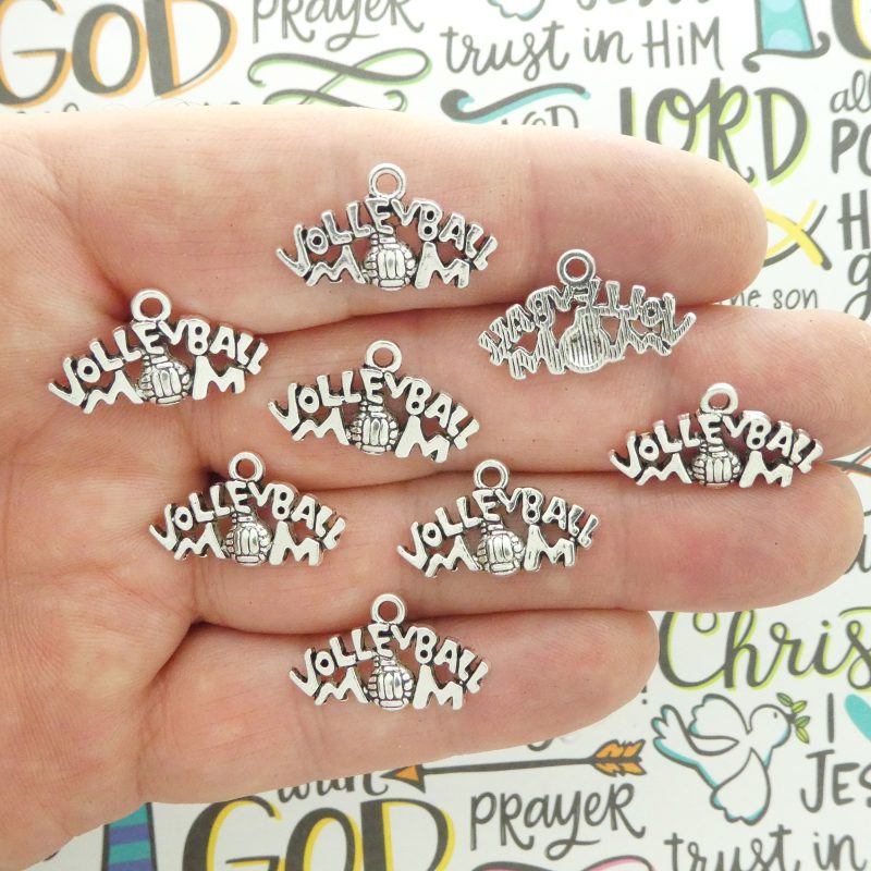 Volleyball Charms for Jewelry Making