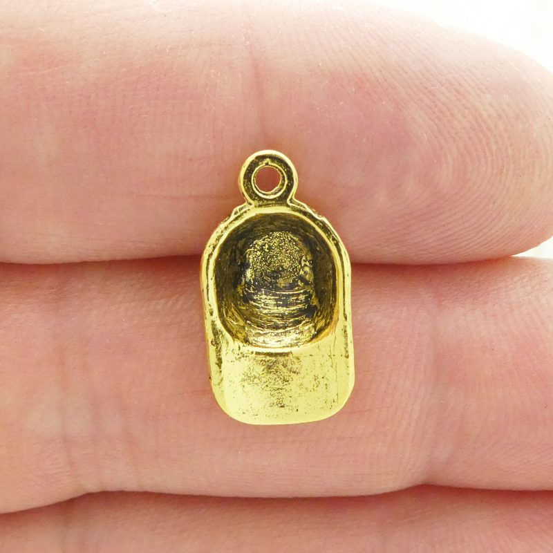 BULK 40 Baseball Cap Charm Gold by TIJC SP1948B - Image 4