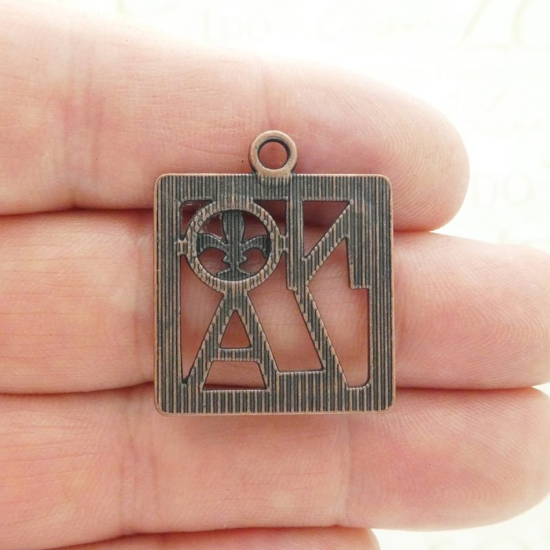 3 New Orleans Charm Pendant Copper Medium by TIJC SP1950 - Image 4
