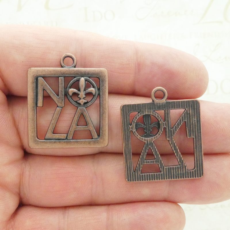 3 New Orleans Charm Pendant Copper Medium by TIJC SP1950 - Image 5