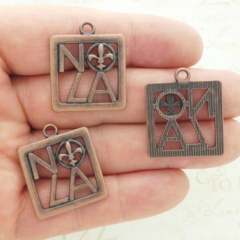 3 New Orleans Charm Pendant Copper Medium by TIJC SP1950 - Image 2