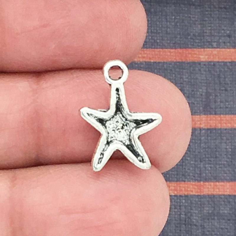 Starfish Charm Silver