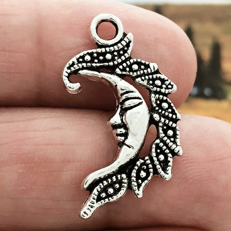 Crescent Moon Charm Pendant