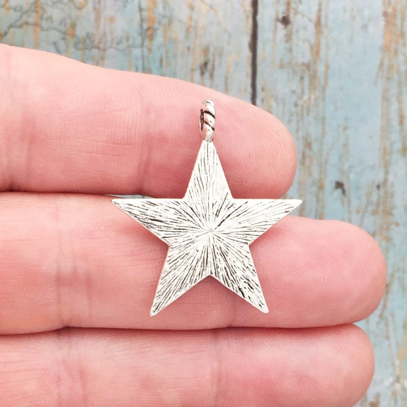 Silver Star Charm