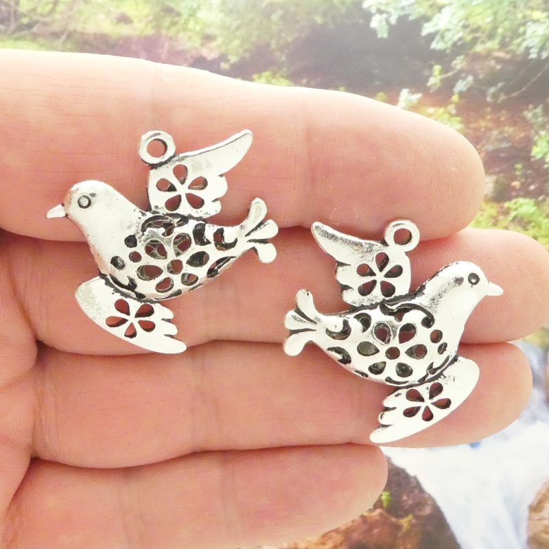 Peace Dove Charms Bulk