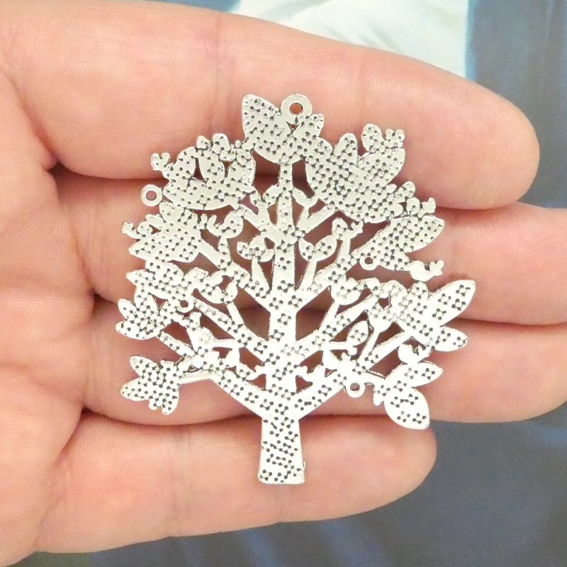2 Silver Tree of Life Charm Pendant 58x53mm by TIJC SP0638 - Image 4