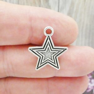 Silver Star Charm