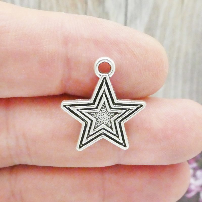 Silver Star Charm