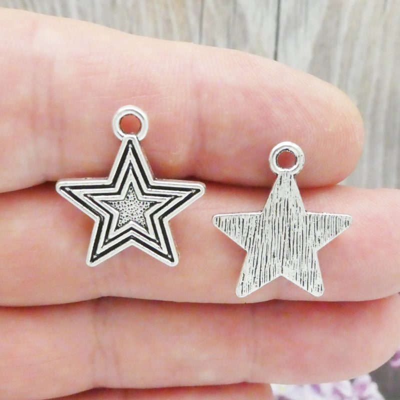 Star Charms for Jewelry Making
