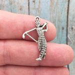 Golf Charm Silver