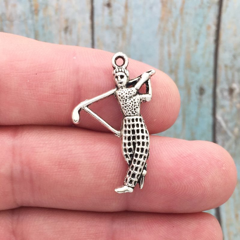 Golf Charm Silver