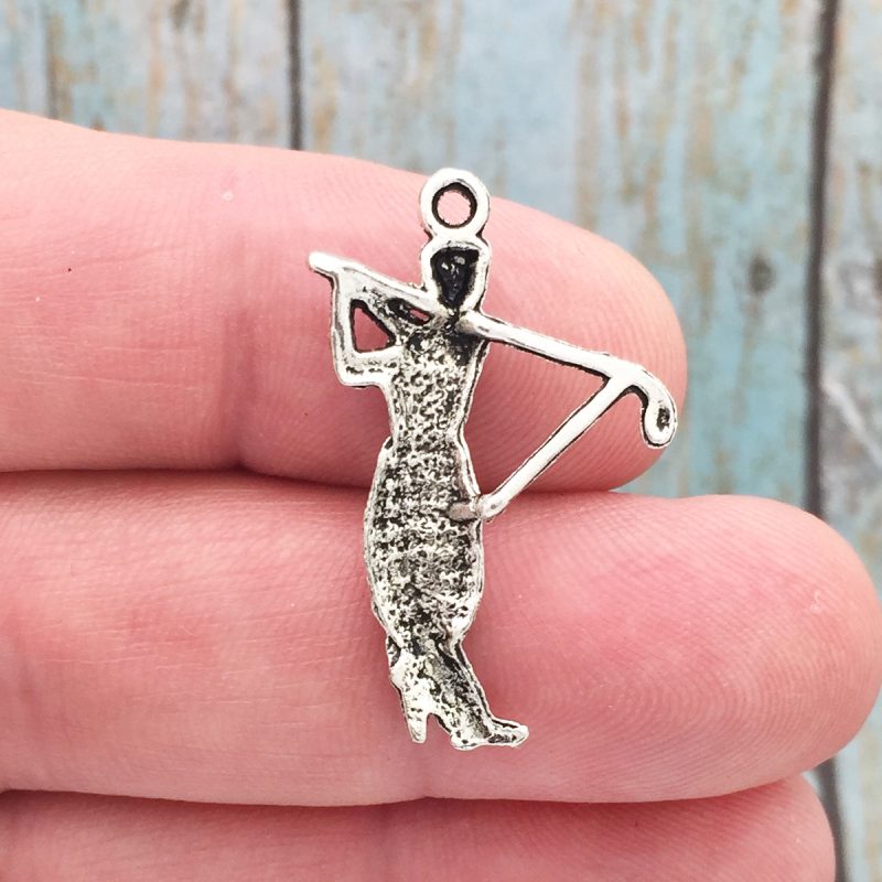 BULK 40 Golf Charm Silver by TIJC SP0843B - Image 2