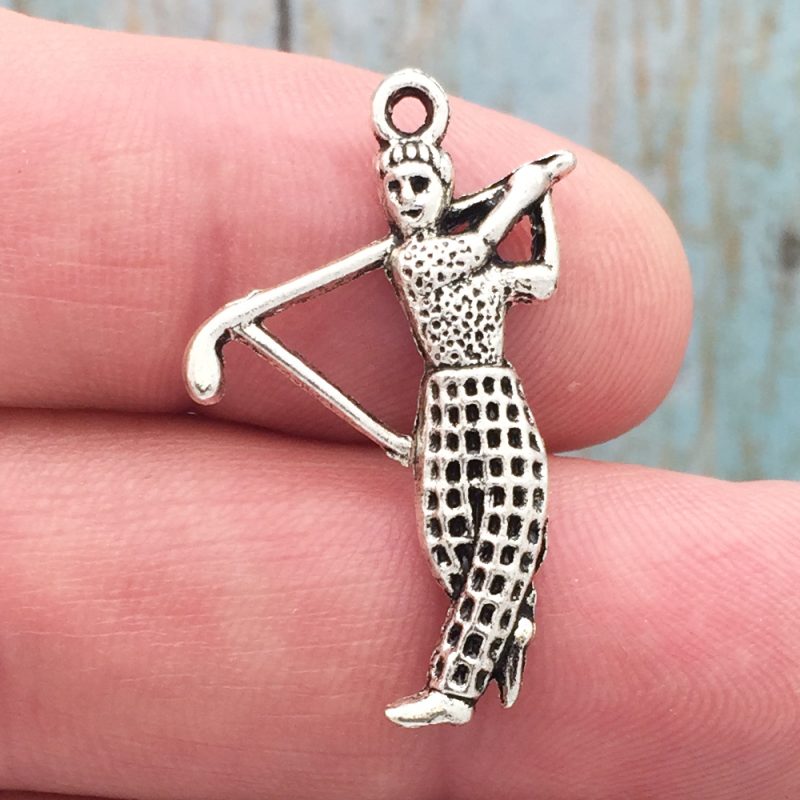 Silver Golf Charm