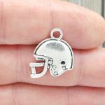 Silver Football Charm