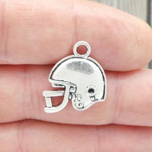 Silver Football Charm
